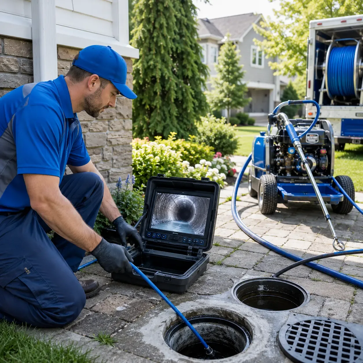 Outdoor drain cleaning professionals serving West Frankfort, IL